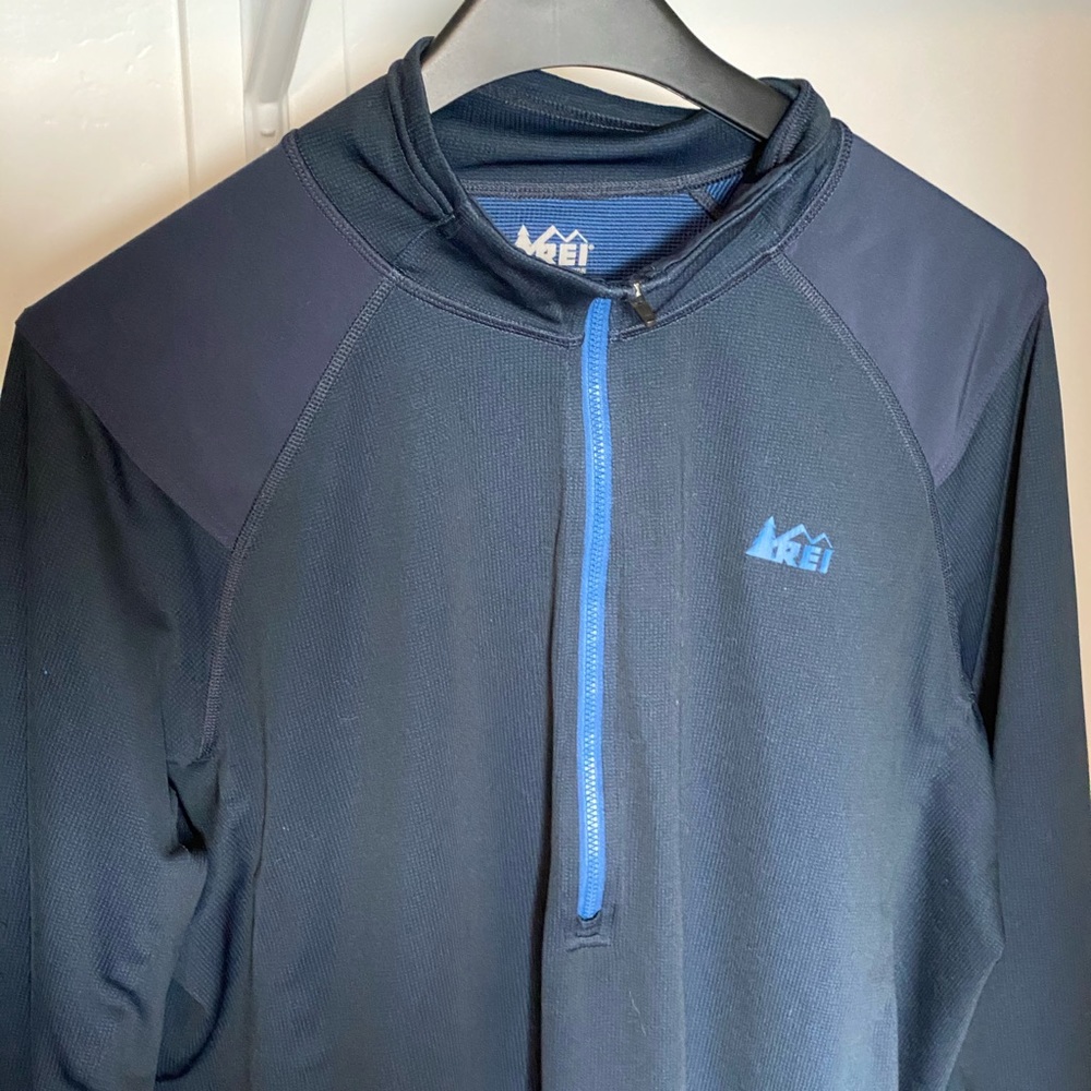 REI quarter zip base layer